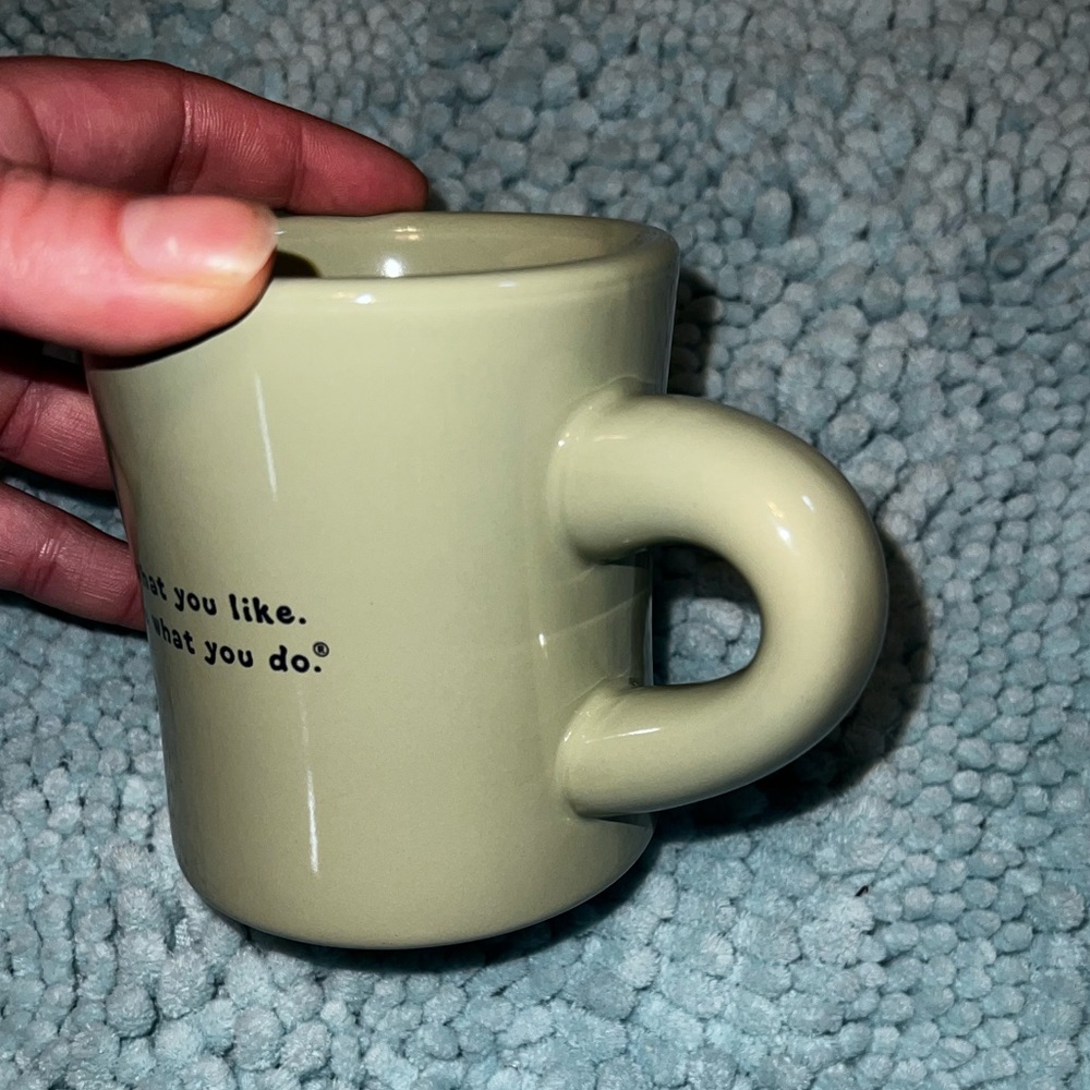 LAST CALL Life Is Good “Do What You Want To Do” Light Green Mug - Picture 7 of 7